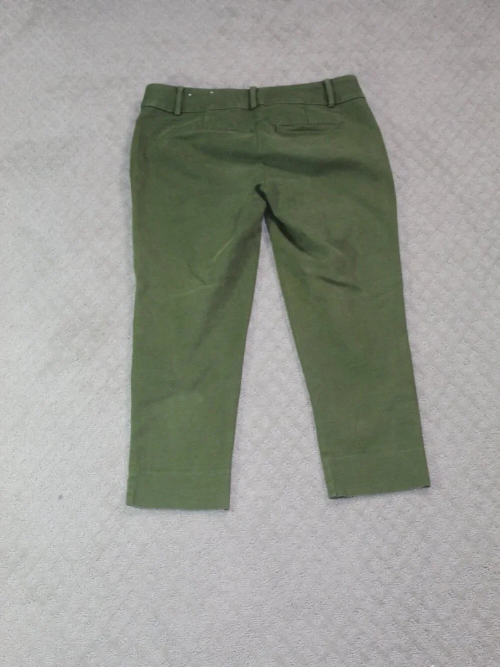 Loft Marisa The Riviera Pant Size 2P Olive Green Cropped Pants